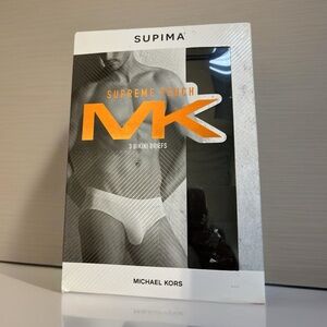 Michael Kors Men’s 3 Pack Bikini Briefs Supreme Touch Size S Colors Black